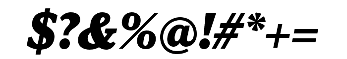 Viroqua Extrabold Italic Font OTHER CHARS