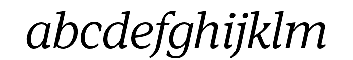 Viroqua Light Italic Font LOWERCASE