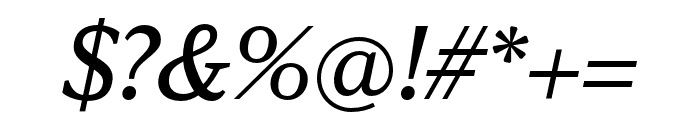 Viroqua Regular Italic Font OTHER CHARS
