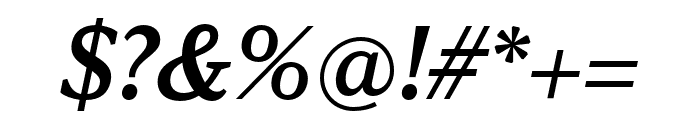 Viroqua Semibold Italic Font OTHER CHARS
