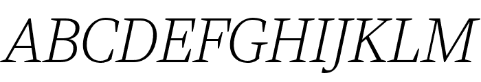 Viroqua Thin Italic Font UPPERCASE