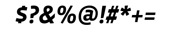 Vista Sans OTCE Bold Italic Font OTHER CHARS