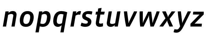 Vista Sans OTCE Medium Italic Font LOWERCASE