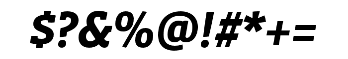 Vista Slab OTCE Bold Italic Font OTHER CHARS
