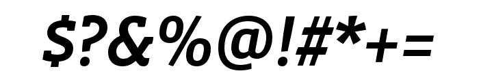 Vista Slab OTCE Medium Italic Font OTHER CHARS