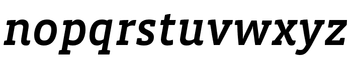 Vista Slab OTCE Medium Italic Font LOWERCASE