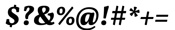 Vollkorn ExtraBold Italic Font OTHER CHARS