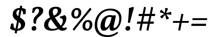 Vollkorn SemiBold Italic Font OTHER CHARS