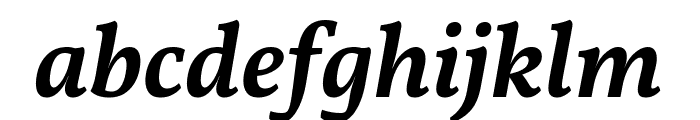 Vollkorn SemiBold Italic Font LOWERCASE