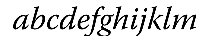 Warnock Pro Italic Subhead Font LOWERCASE