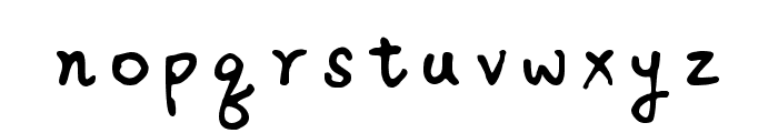 Wenwrite Monospaced Font LOWERCASE