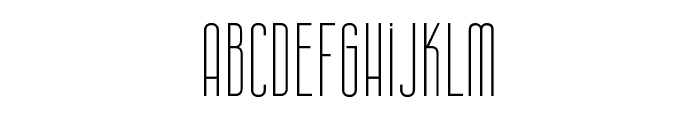 Westgate Thin Font LOWERCASE