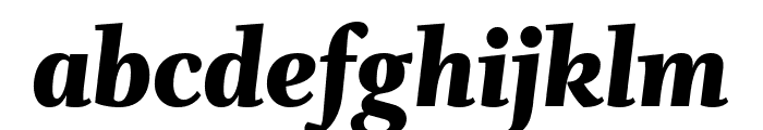 Whitman Display Extra Black Italic Font LOWERCASE