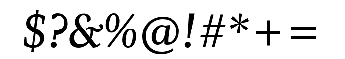 Whitman Semi Bold Italic Font OTHER CHARS