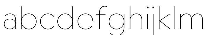 Widescreen UEx Hair Font LOWERCASE