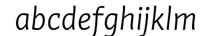 Winco Light Italic Font LOWERCASE