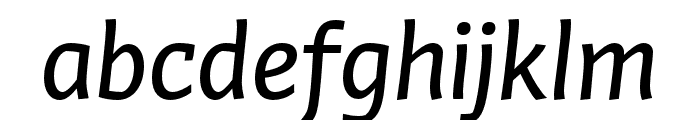 Winco Regular Italic Font LOWERCASE