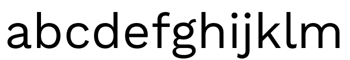 Work Sans Regular Font LOWERCASE