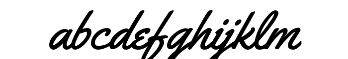 Yellowtail Regular Font LOWERCASE