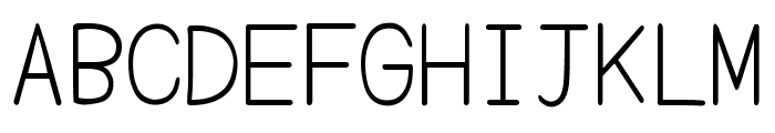 Yomogi Regular Font UPPERCASE