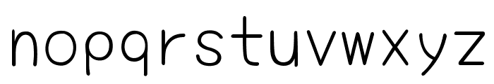 Yomogi Regular Font LOWERCASE