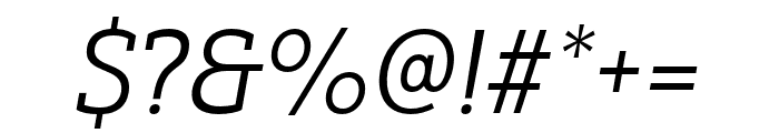 Yorkten Slab Norm Book Ital Font OTHER CHARS