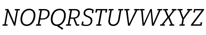 Yorkten Slab Norm Book Ital Font UPPERCASE