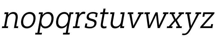 Yorkten Slab Norm Book Ital Font LOWERCASE