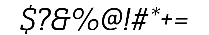 Yorkten Slab Norm Regular Ital Font OTHER CHARS