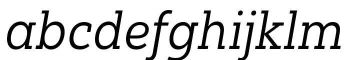 Yorkten Slab Norm Regular Ital Font LOWERCASE