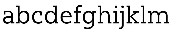 Yorkten Slab Norm Regular Font LOWERCASE