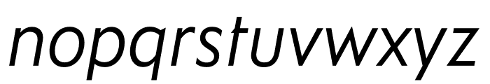 Ysans Std Italic Font LOWERCASE