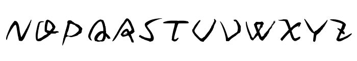 Yuji Boku Regular Font UPPERCASE