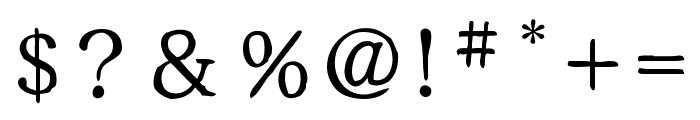 Yuji Syuku Regular Font OTHER CHARS