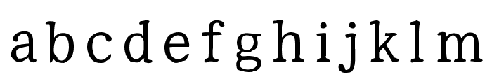 Yuji Syuku Regular Font LOWERCASE