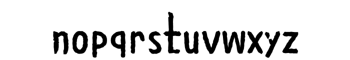 ZW MogujasusimgyeolOTF Bold Font LOWERCASE