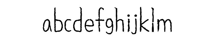 ZW MogujasusimgyeolOTF Light Font LOWERCASE