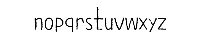 ZW MogujasusimgyeolOTF Light Font LOWERCASE