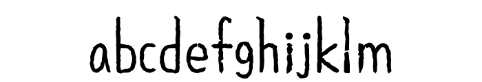 ZW MogujasusimgyeolOTF Regular Font LOWERCASE