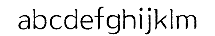 ZW SongganggasaOTF Light Font LOWERCASE