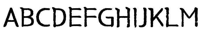 ZW SongganggasaOTF Regular Font UPPERCASE