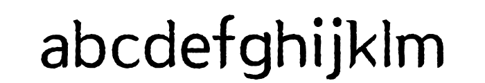 ZW SongganggasaOTF Regular Font LOWERCASE