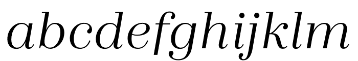 Zahrah Italic Font LOWERCASE