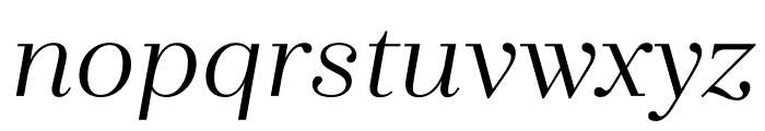 Zahrah Italic Font LOWERCASE