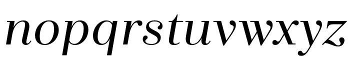 Zahrah Medium Italic Font LOWERCASE