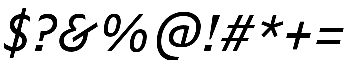Zeitung Mono Pro Regular Italic Font OTHER CHARS