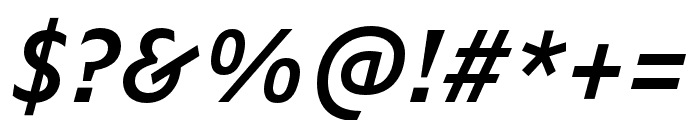 Zeitung Mono Pro Semibold Italic Font OTHER CHARS