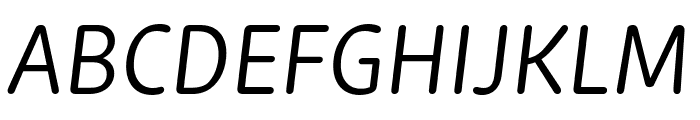 Zen New Regular Italic Font UPPERCASE