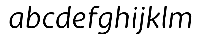 Zen New Regular Italic Font LOWERCASE