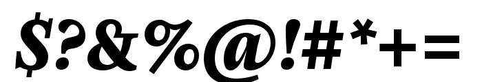 Zenon Bold Italic Font OTHER CHARS